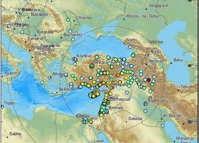 زلزال يضرب مصر بقوة 7.7 درجة على مقياس ريختر زلزال يضرب مصر بقوة 7.7 درجة على مقياس ريختر